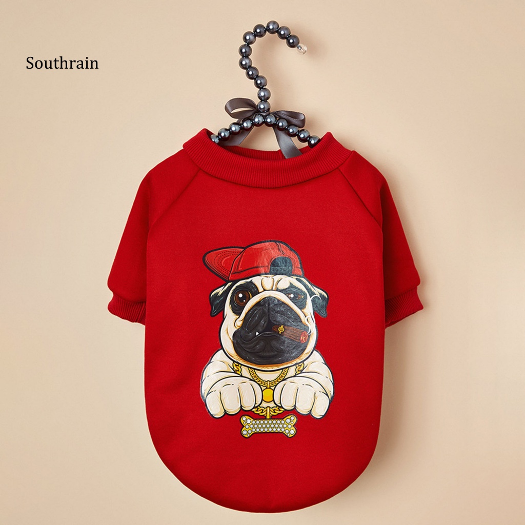 Áo Sweater Bằng Polyester Mềm Mại Thoải Mái In Họa Tiết Dễ Thương Dành Cho Mèo Cưng