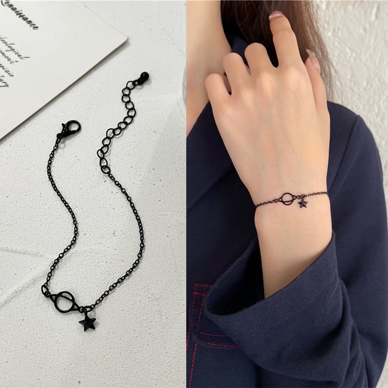Vòng Tay Ngôi Sao Màu Đen Cao Cấp Thời Trang