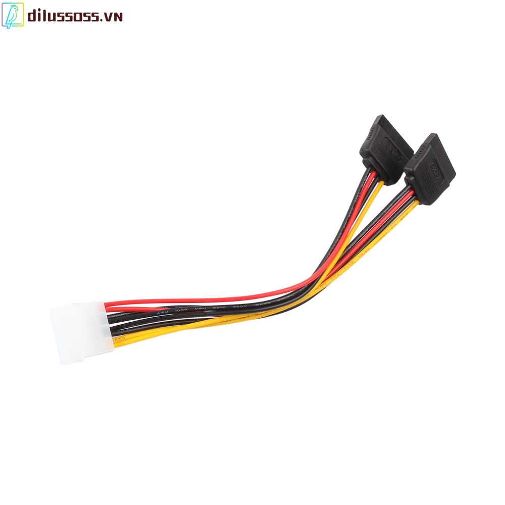Dây Cáp Kết Nối Nguồn Điện 4 Pin Sang 15Pin Cho Máy Tính