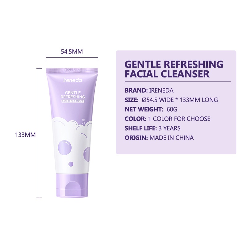 Sữa Rửa Mặt Ireneda 60g Giúp Dưỡng Ẩm Và Làm Sạch Sâu Cao Cấp