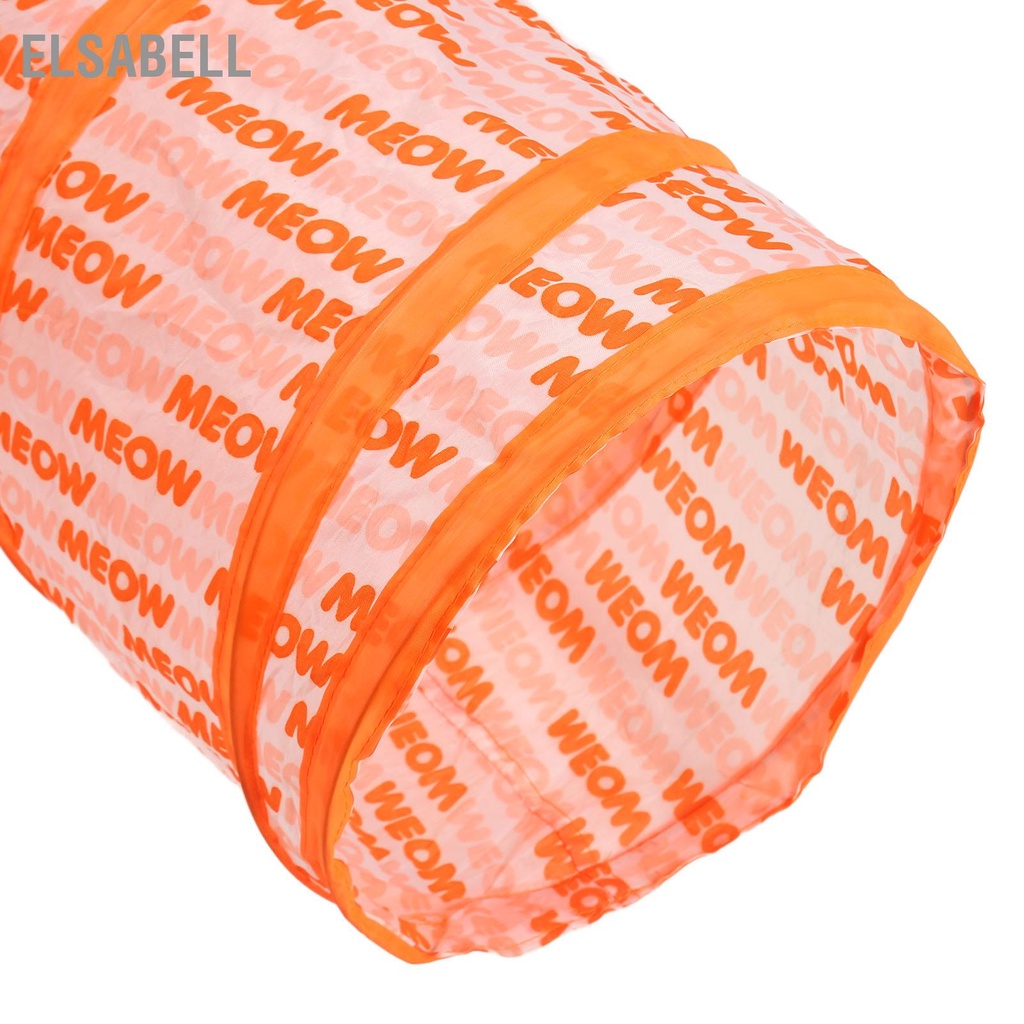 Elsabell 3 Mèo Đường Hầm Ống Hình Chữ Y Thu Gọn Tương Tác Bảng Cái In Thú Cưng Đồ Chơi Có Lỗ Nhìn Trong Nhà Ngoài Trời