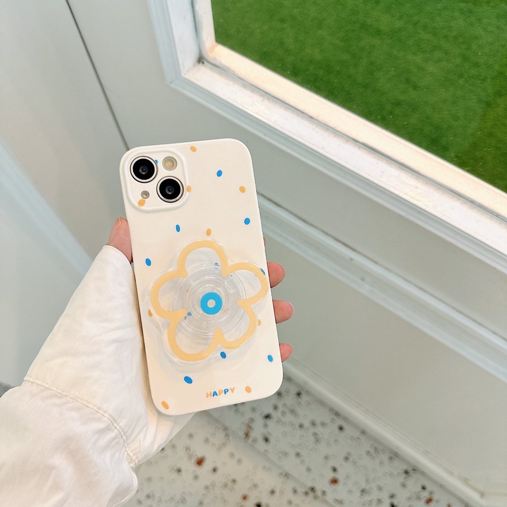 Ốp Điện Thoại TPU Silicon Chống Sốc Họa Tiết Bông Hoa Nhỏ Xinh Cho iPhone 13 12 11 Pro Max 14 Plus