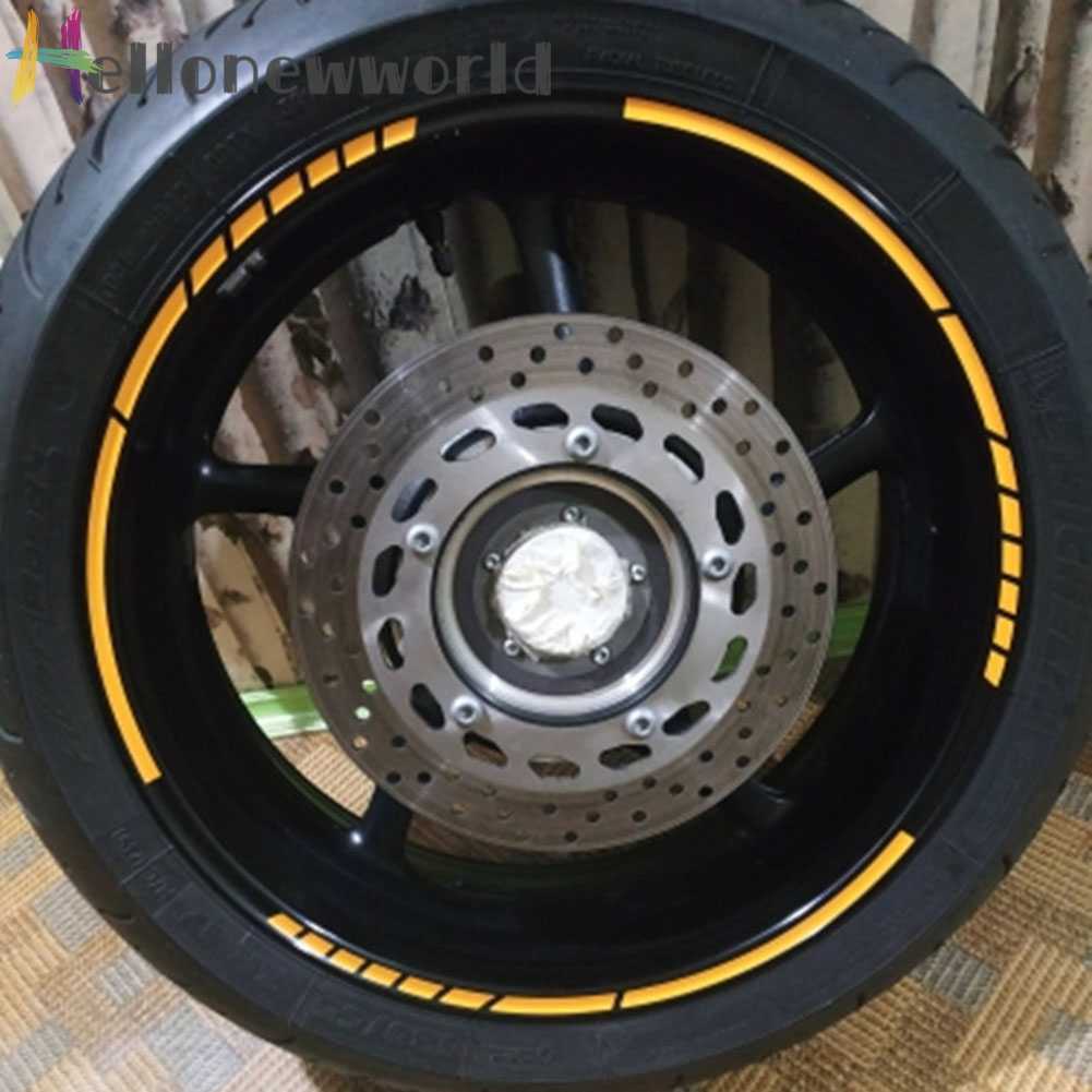 Set 16 Miếng Dán Phản Quang 18 inch Trang Trí Vành Bánh Xe Hơi / Mô Tô
