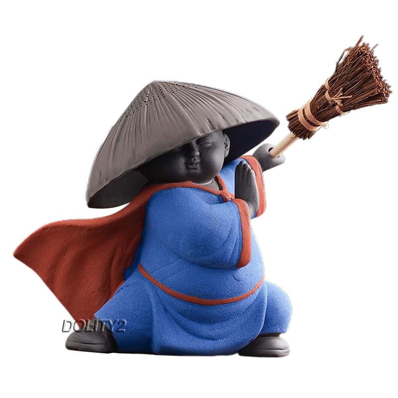 [Dolity2] Tượng Chú Tiểu Bằng Đất Sét Thu Nhỏ