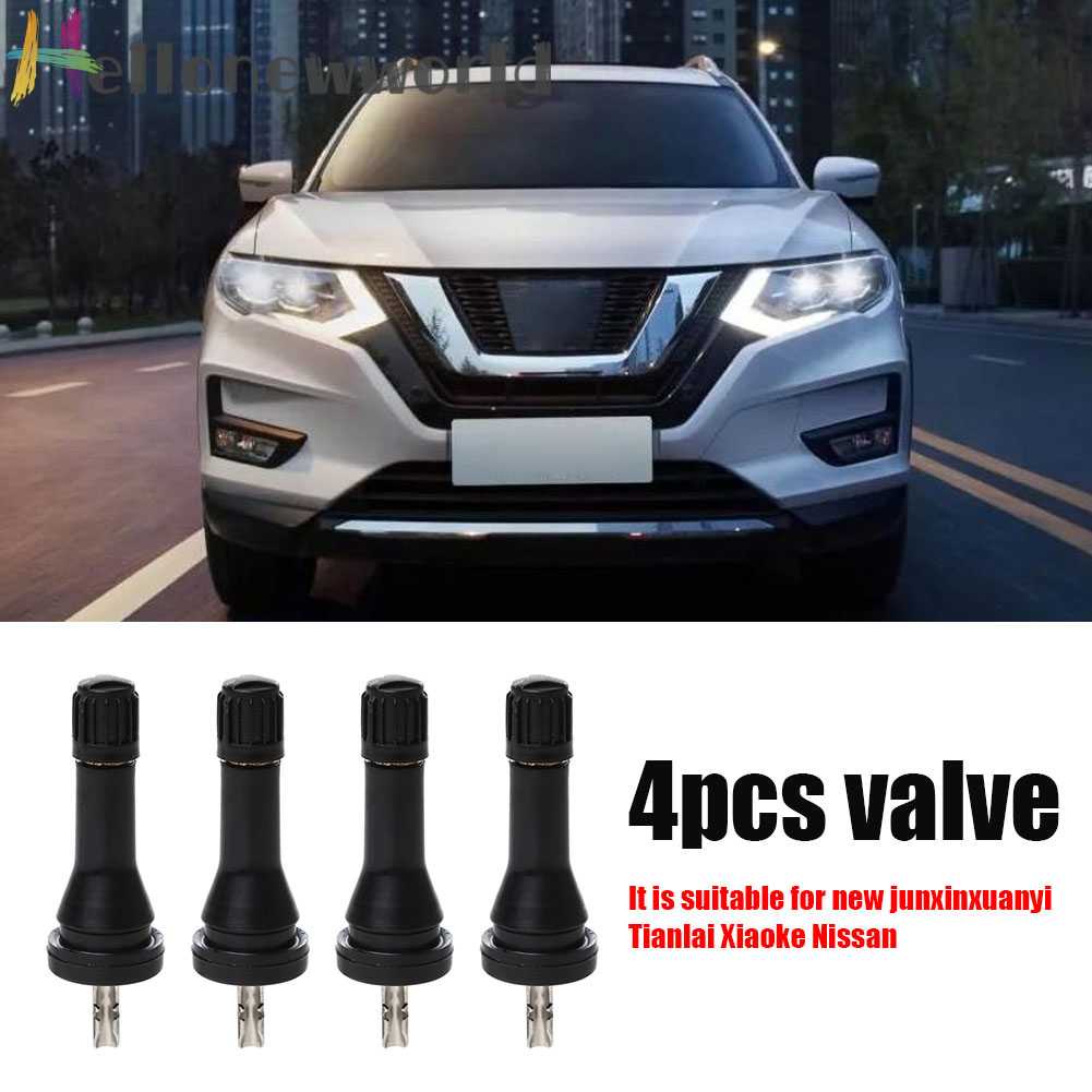 Set 4 Van Cao Su TPMS Cho Nissan Qashqai Sylphy Teana X-Trail