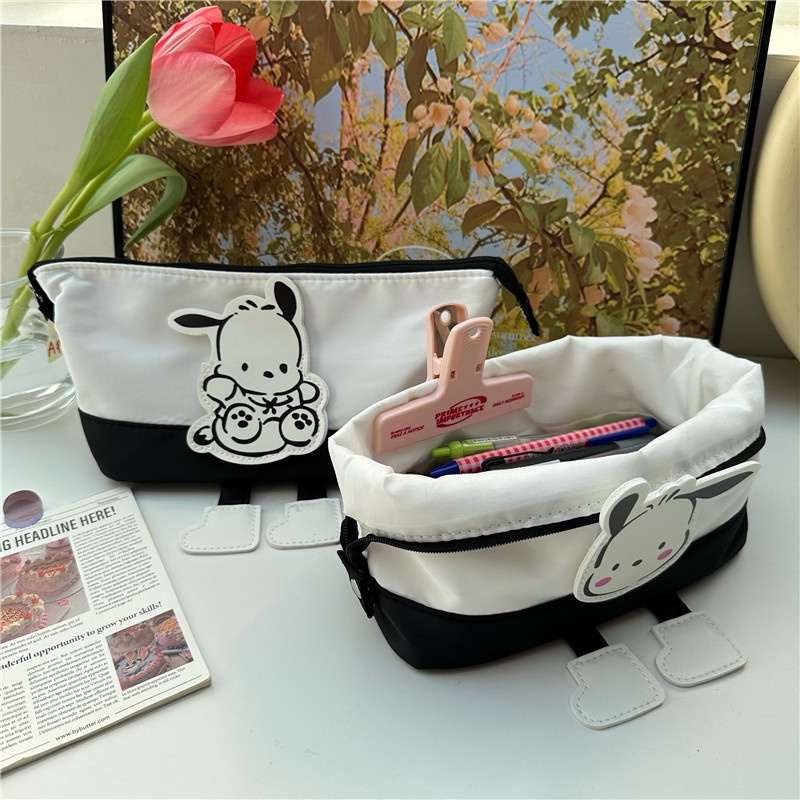 Sanrio Đựng Dung Tích Lớn Kuromi Sinh Viên Bút Chì Hộp Văn Phòng Phẩm Lật Túi Bút Màu Cao Giá Trị Lưu Trữ Túi Đựng Mỹ Phẩm miyia