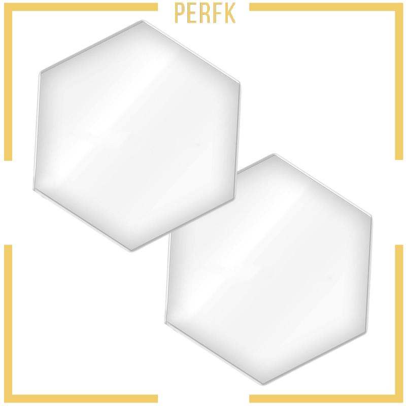 Set 2 Đĩa Làm Mịn Trang Trí Bánh Kem Bằng Acrylic Trong Suốt Tiện Lợi