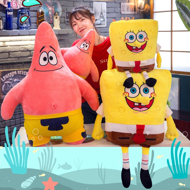 Thú Nhồi Bông Pattaya Hình SpongeBob Dễ Thương Cho Bé