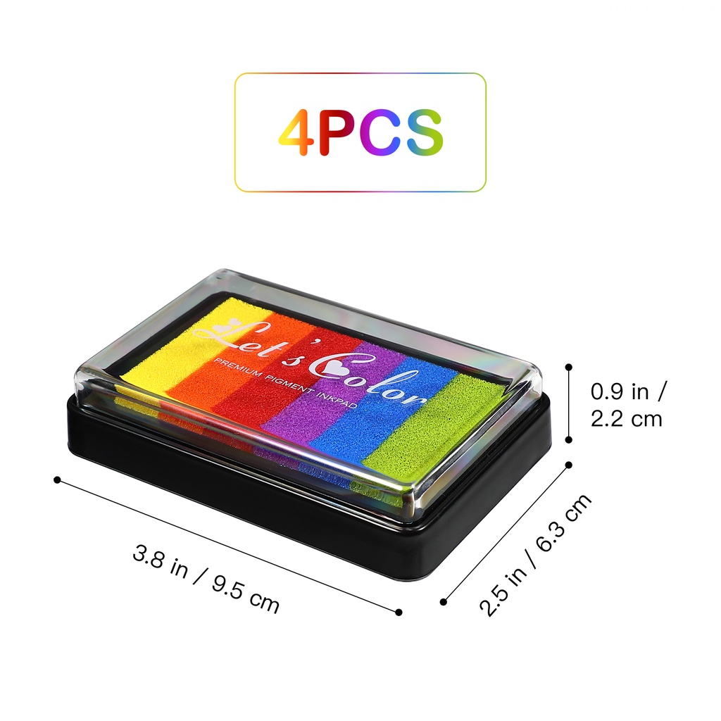 Bộ 4 Con Dấu Nhiều Màu Sắc Cho Bé