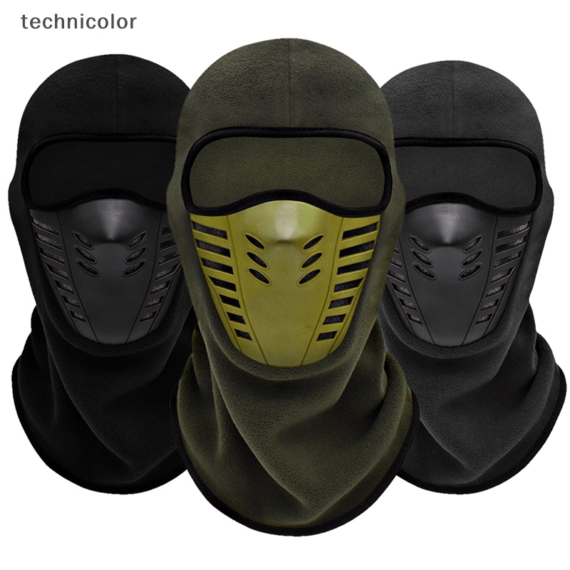 Khẩu Trang Vải Lông Cừu Giữ Ấm Mùa Đông Khi Lái Xe Mô Tô technicolor