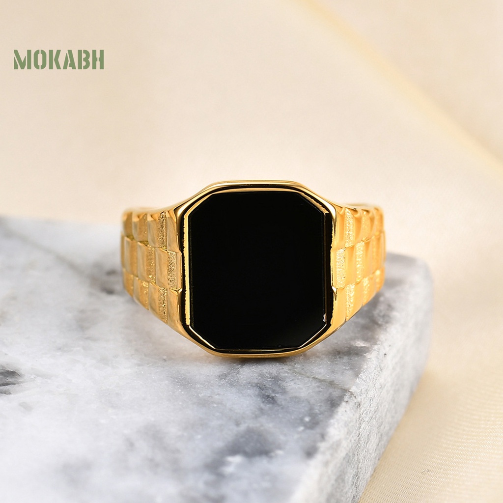 [Mới] Nhẫn Thép Titan Chống Rỉ Sét Không Phai Màu Phong Cách Cổ Điển Sang Trọng Thời Trang Cho Nữ