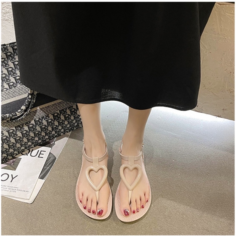 Giày Sandal Đế Bằng Phong Cách Roman Thời Trang Đi Biển Mùa Hè