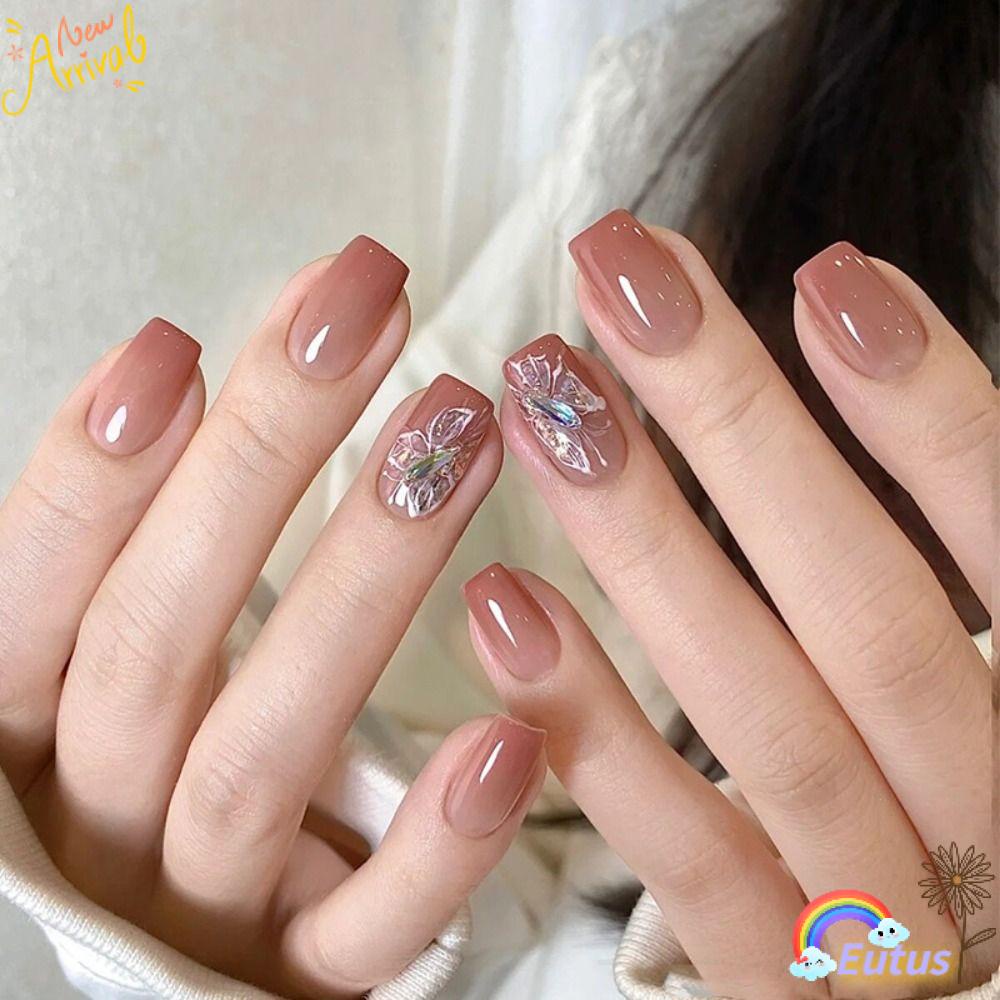 Set 24 Móng Tay Giả Có Thể Tháo Rời DIY