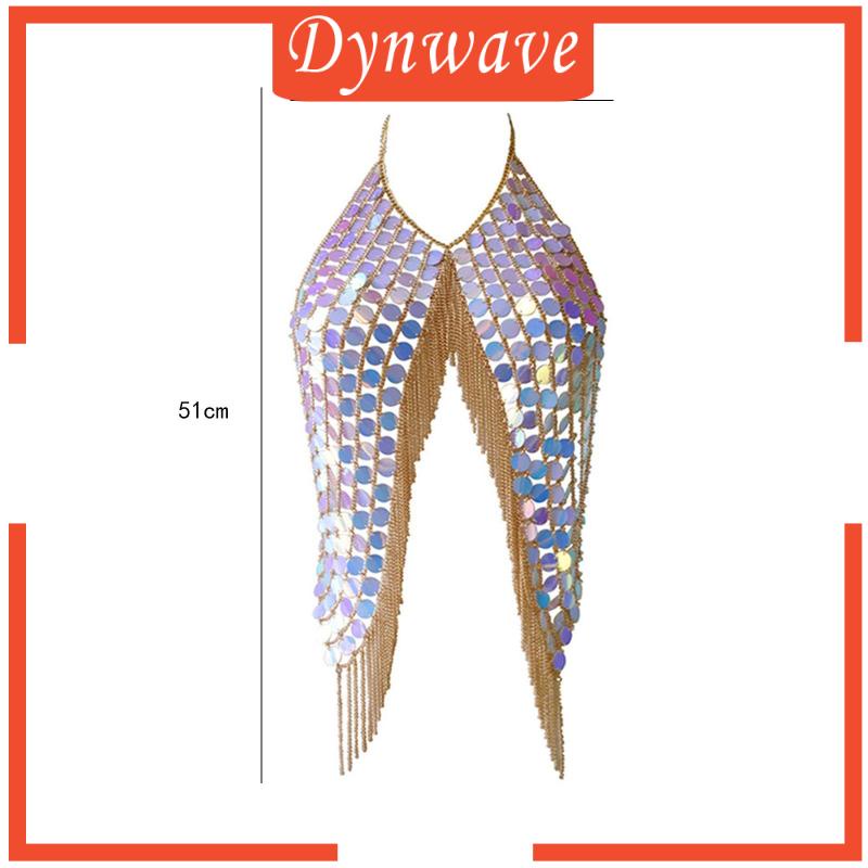 [Dynwave] Áo Ngực Đính Kim Sa Lấp Lánh Cho Nữ Đi Hộp Đêm Bãi Biển / Lễ Hội Rav