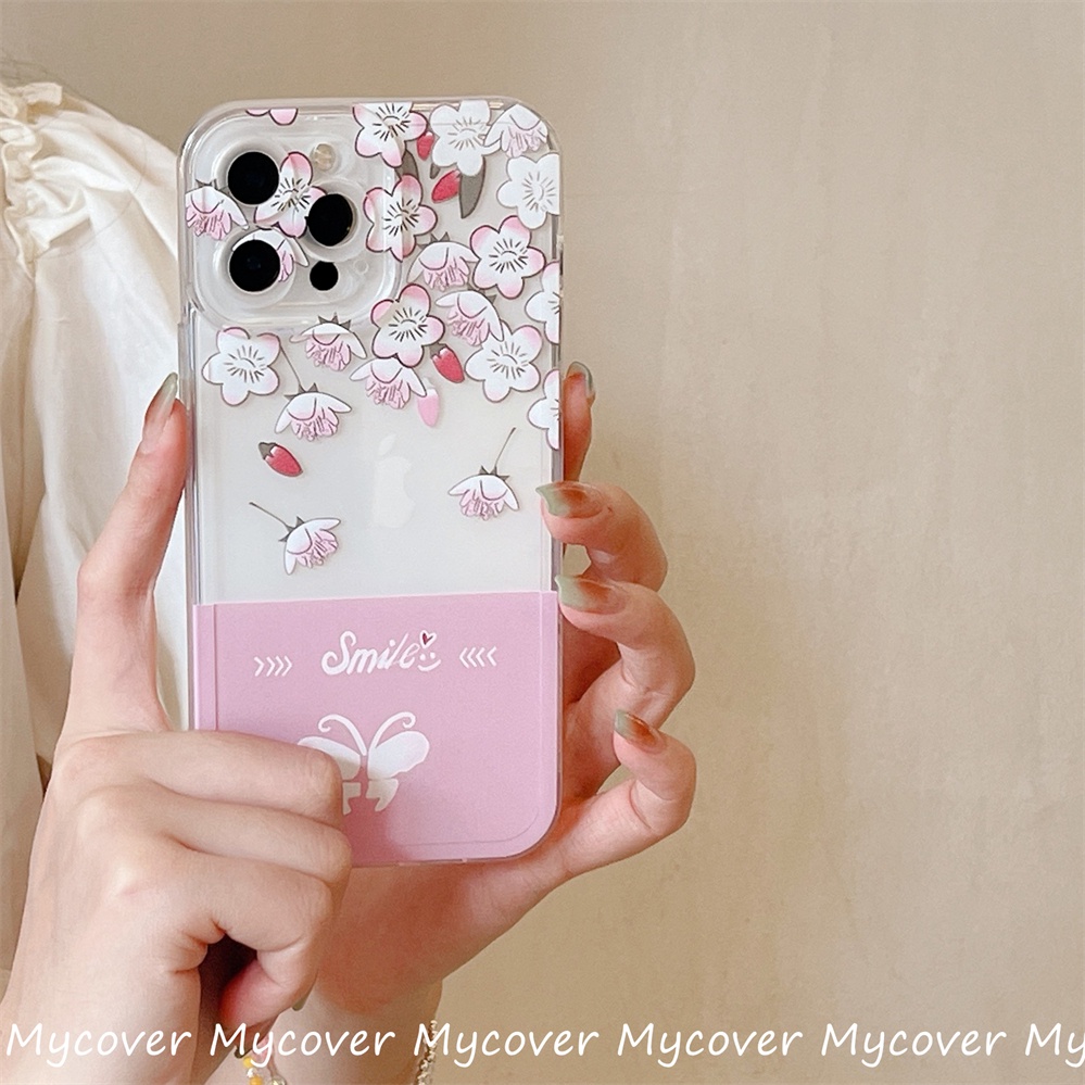 Ốp ĐiệN ThoạI HọA TiếT Hoa BướM Cho iPhone 11 12 13 14 Pro Max X Xr Xs 8 7 6 Plus SE 2020