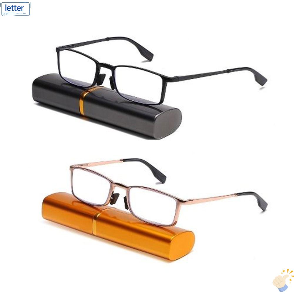 Kính Đọc Sách Mini Gọng Kim Loại Mỏng Nhẹ Chống Ánh Sáng Xanh