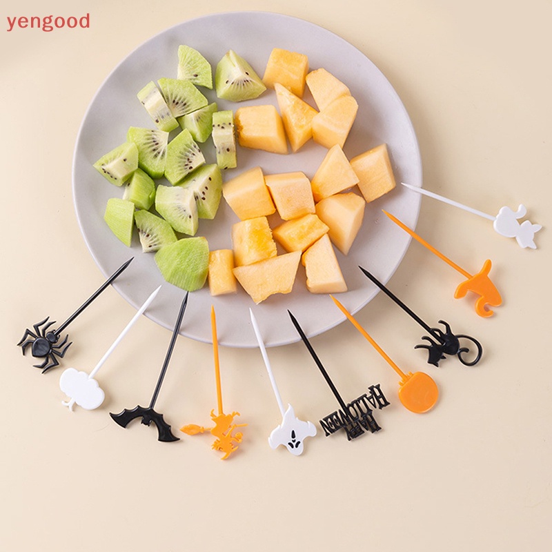 Set 6 / 8 / 10 Nĩa Ăn Tráng Miệng Hình Hoạt Hình Dễ Thương