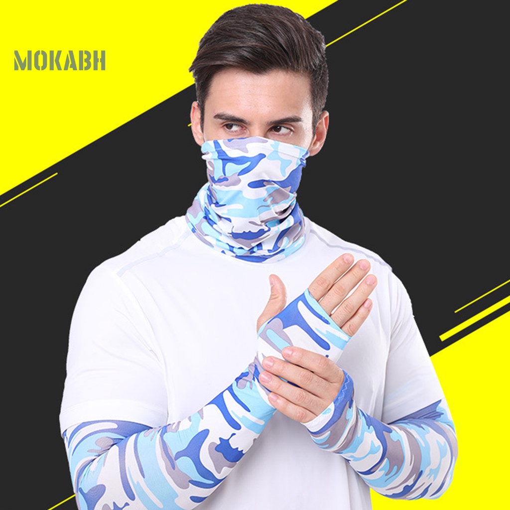 Ống Tay Áo Chống Nắng Độ Co Giãn Cao Họa Tiết Rằn Ri Màu Sắc Tinh Khiết