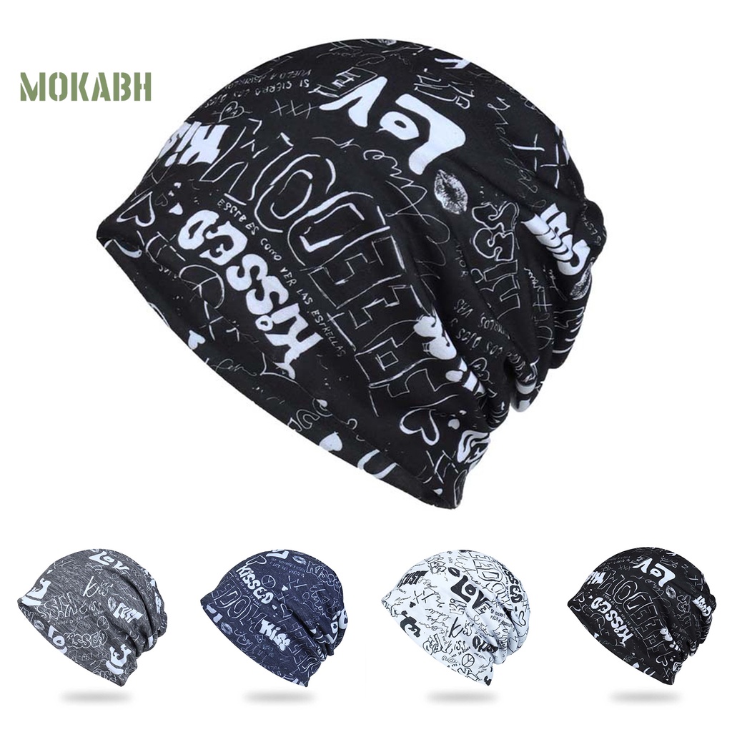 [Mok Abh] Mũ Beanie Thoáng Khí Thấm Hút Mồ Hôi Thân Thiện Với Da Co Giãn Tốt Bảo Vệ Da Khi Chạy Bộ Dành Cho Nam Nữ
