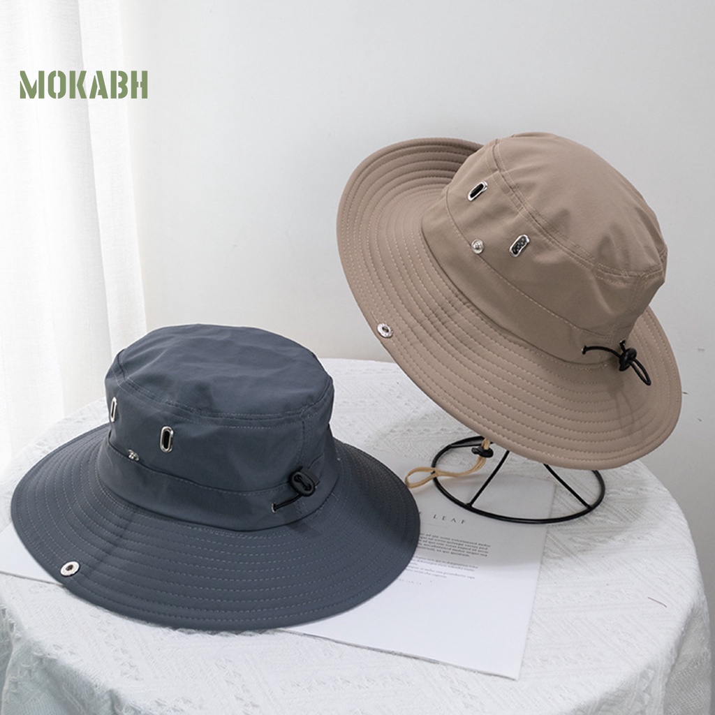 Mũ Rộng Vành Chống Nắng Chống Tia UV Thoáng Khí Màu Sắc Đơn Giản Dành Cho Nam Và Nữ