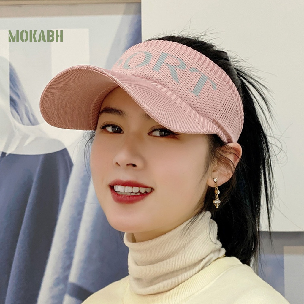 Mũ Lưỡi Trai Chống Nắng In Chữ Màu Sắc Tương Phản Thời Trang