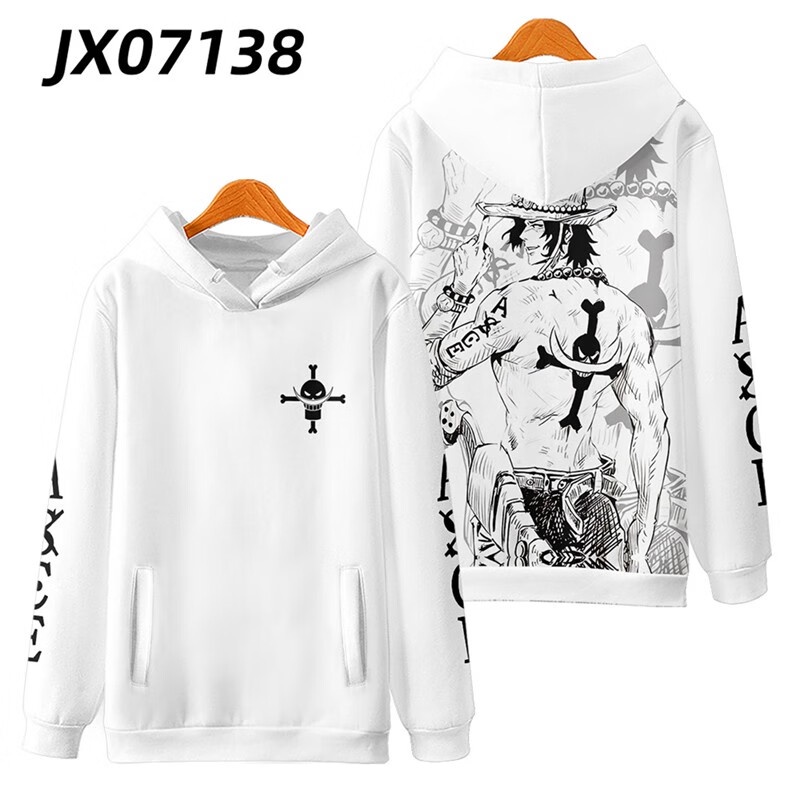 Áo Hoodie Tay Dài In Hình Monkey D Luffy Zoro Anime One Piece Thời Trang Thường Ngày