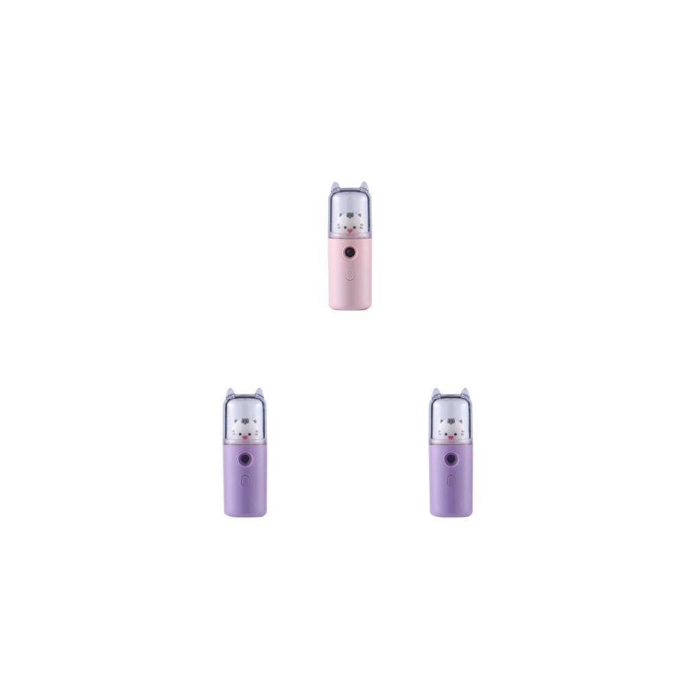 Set 3 Máy Phun Sương Làm Mát Da Mặt 30ml Sạc Được