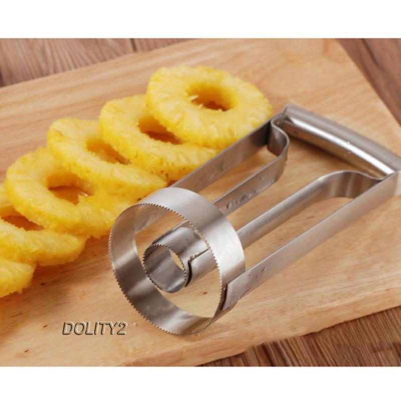 2 Dụng Cụ Cắt Dứa Bằng Thép Không Gỉ Với Tay Cầm Gọn Nhẹ