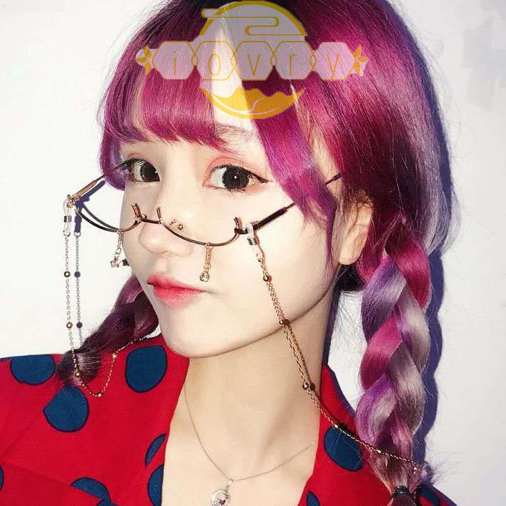 Gọng Kính Kim Loại Nửa Gọng Hình Giọt Nước Phong Cách Hàn Quốc Thời Trang Cho Nữ