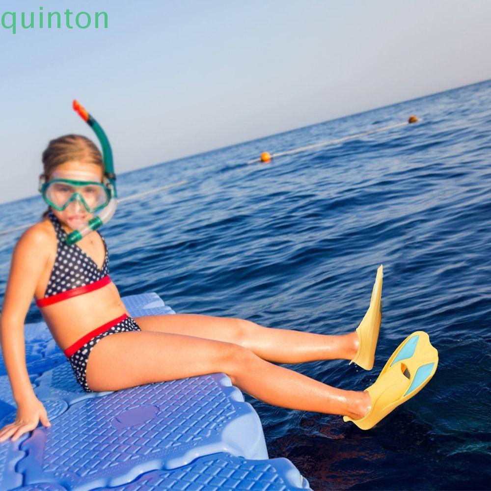 Bộ Chân Vịt Bơi Lặn Bằng Silicone Màu Sắc Cầu Vồng Dành Cho Trẻ Em Và Người Lớn