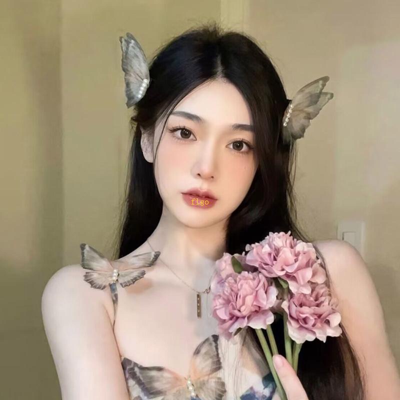 Set 2 Kẹp Tóc Đính Ngọc Trai Giả Phong Cách Vintage