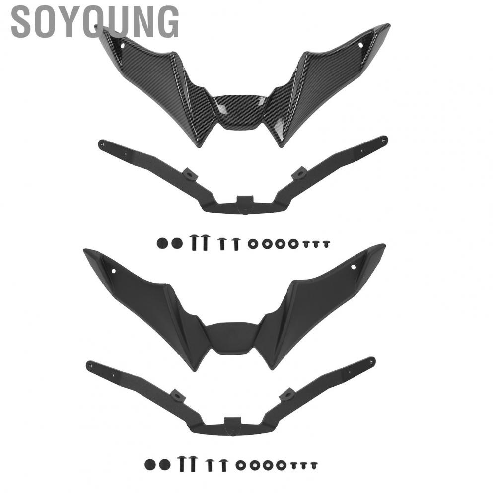 Soyoung Front Fender Beak  Detailed Workmanship Aerodynamic Fairing Cowl Stylish Appearance Shockproof for MT‑09 SP