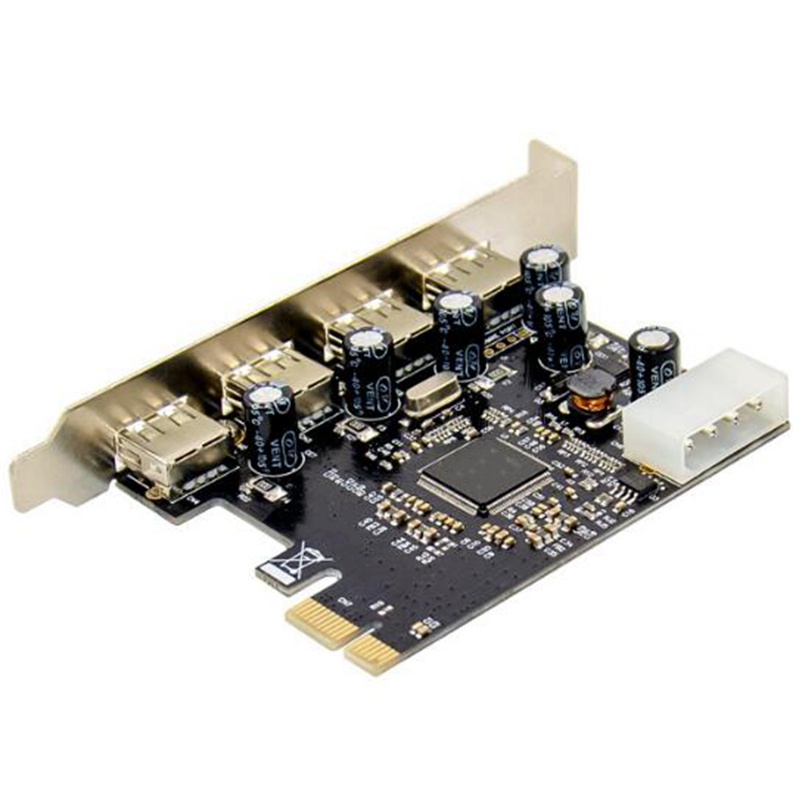 Thẻ Mở Rộng PCI-E 4 Cổng USB 2.0 480Mbps Hỗ Trợ USB1.1 MCS9990 Cho Windows 7 / XP