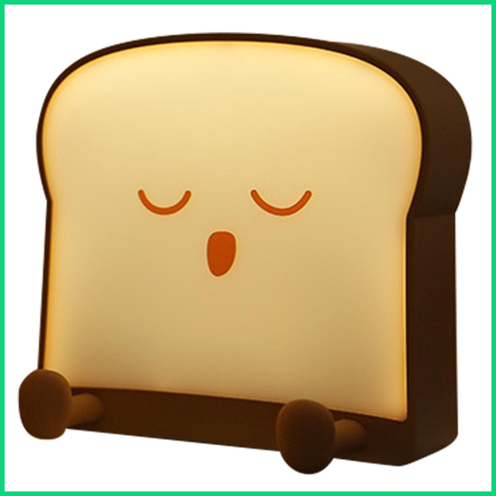 Đèn Ngủ Hình Bánh Mì Nướng Siêu Bền Kèm Sạc USB Tiện Dụng Cho jiwvn