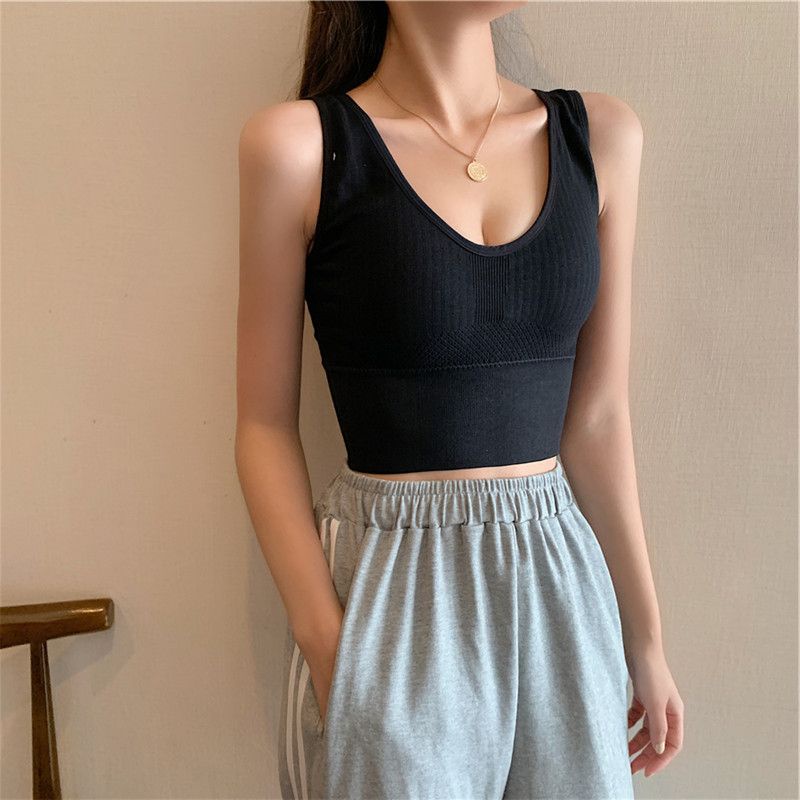 Áo Lót Ống Màu Trơn Dây Chéo Sau Lưng Phong Cách Hàn Quốc Cho Nữ MPJ