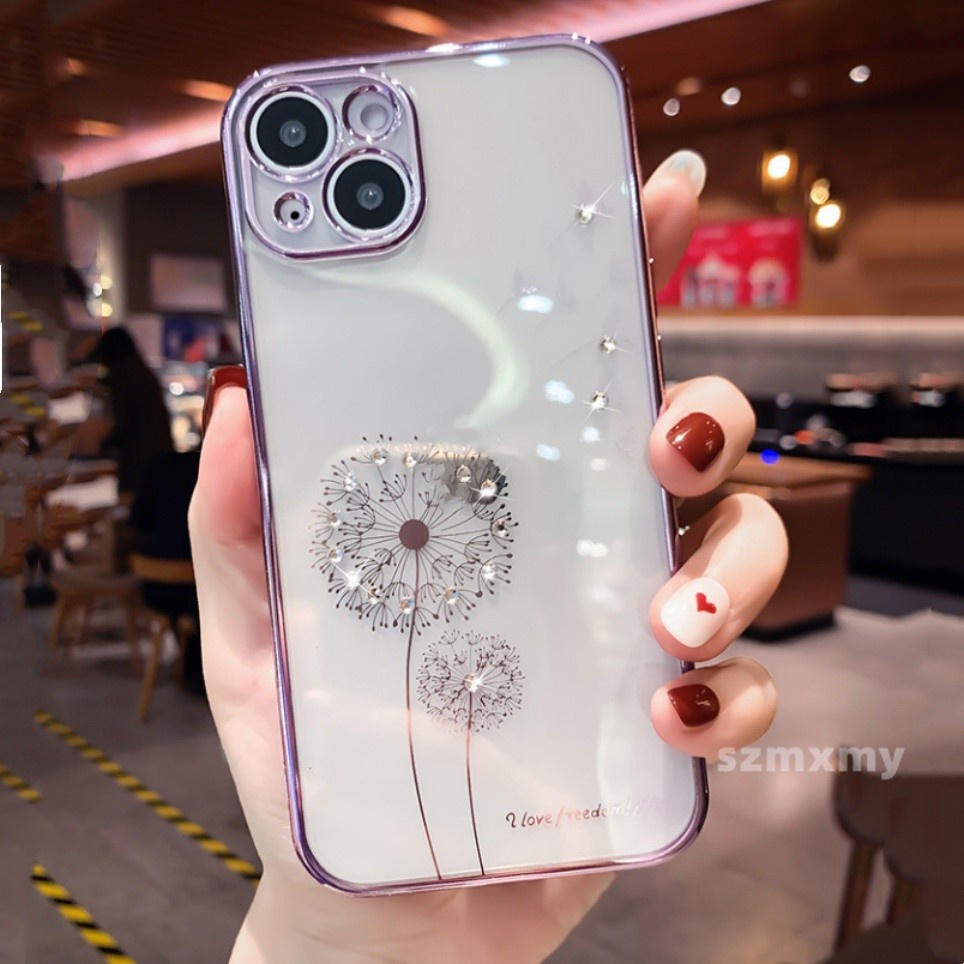 Ốp Điện Thoại TPU Mềm Trong Suốt Chống Sốc Lấp Lánh Sang Trọng Cho IPhone 13 12 11 14 Pro Max 7 8 Plus X XR XS