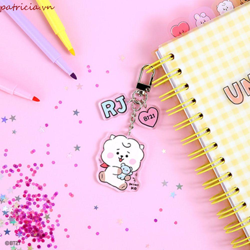 Móc Chìa Khóa Bằng Acrylic Trong Suốt In Hoạt Hình Dễ Thương Cho Bé