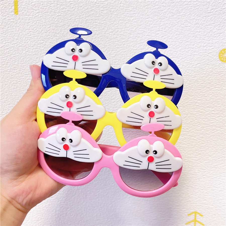 Kính Mát Hình Mèo Doraemon Chống Tia Cực Tím Phong Cách Mới Cho Bé