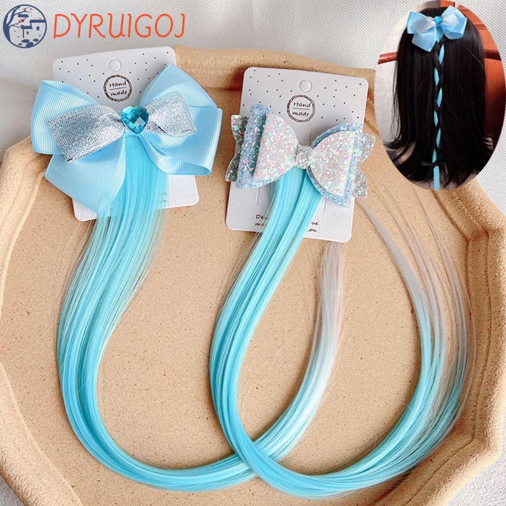 Tóc Giả Thắt Bím Bằng Cao Su Tổng Hợp Tự Nhiên Chất Lượng Cao Làm Quà Sinh Nhật Cho Bé Gái