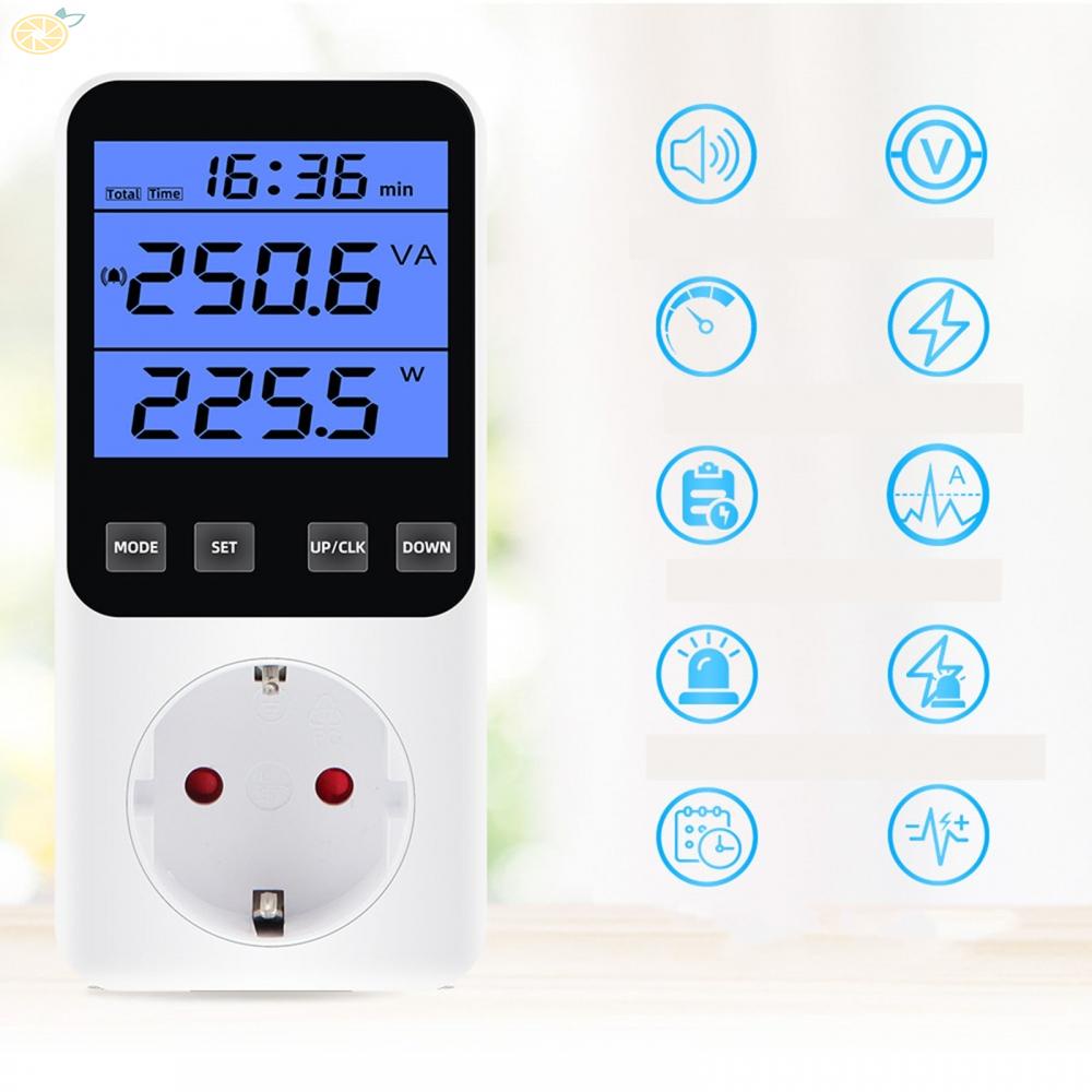 【VARSTR】Power Meter Socket Current: Maximum 16 A Frequency: 50 HZ Billing Socket