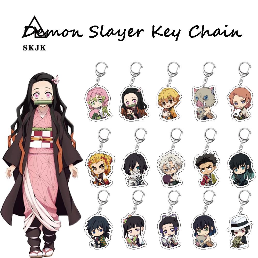 Móc khóa SKJK mặt mô hình nhân vật anime dễ thương