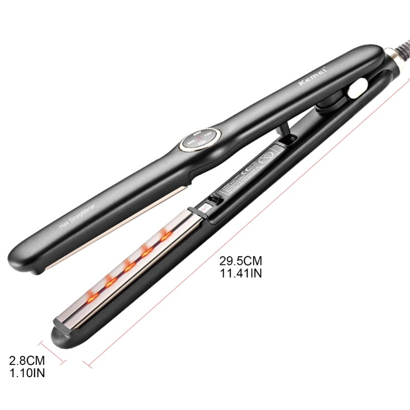 Máy Uốn Tóc Khô Ướt Có Màn Hình LCD Kỹ Thuật Số