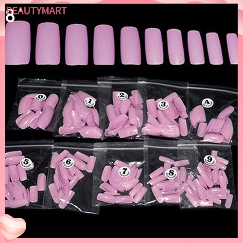 Bộ 500 Móng Tay Giả Bằng Acrylic Che Phủ Toàn Diện Kiểu Pháp Thời Trang