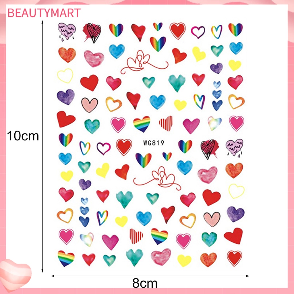 Miếng Dán Trang Trí Móng Nghệ Thuật Tạo Hiệu Ứng 3D Lãng Mạn Siêu Mỏng Cho Nữ