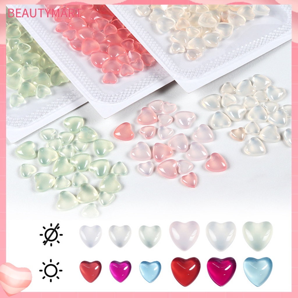 1 Túi Phụ Kiện Trang Trí Móng Tay Tạo Hiệu Ứng Ánh Sáng Trong Suốt Thay Đổi Màu Sắc Sáng Tạo DIY