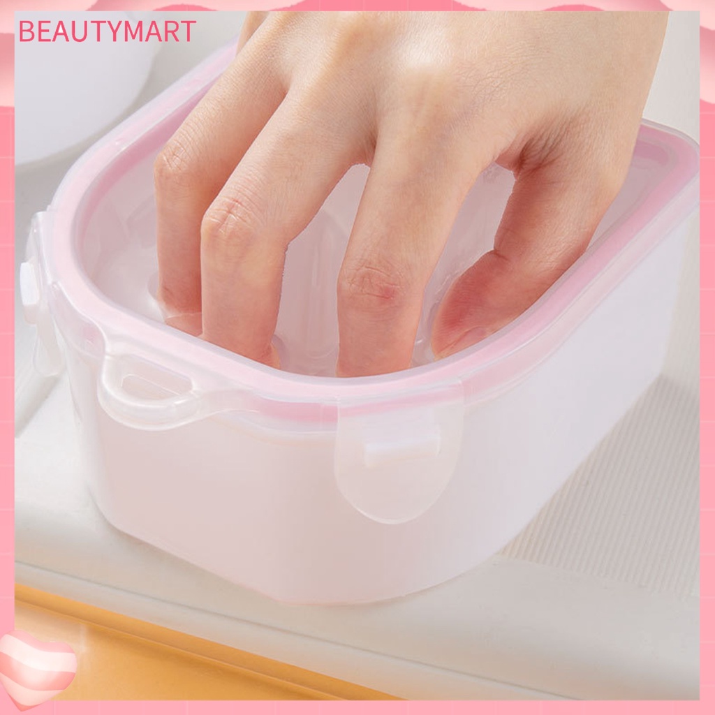 [beautymart] Bát Ngâm Móng Tay Có Thể Tháo Rời Thiết Kế Rãnh Treo Hai Lớp Dùng Trong Salon