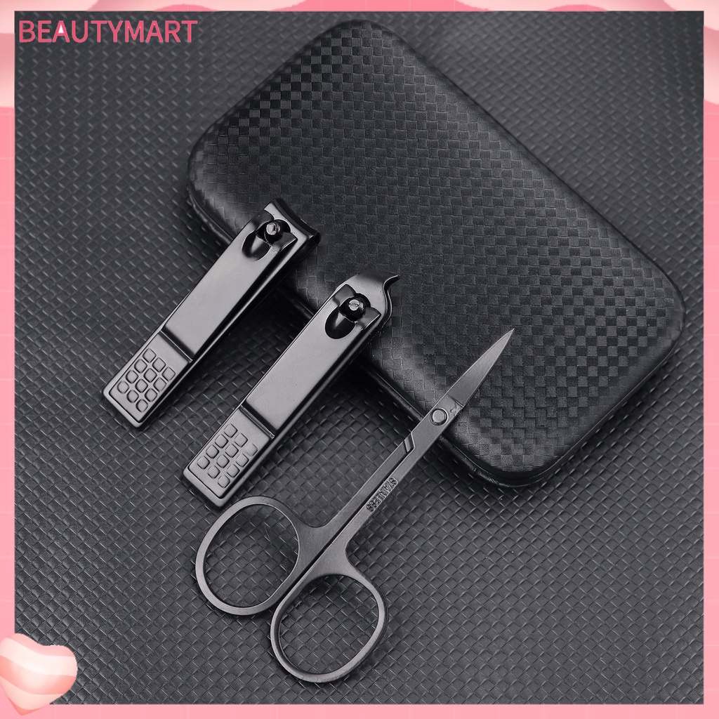 Bộ 7 Dụng Cụ Làm Móng Bằng Thép Không Gỉ Chống Văng Đa Chức Năng Cho Salon