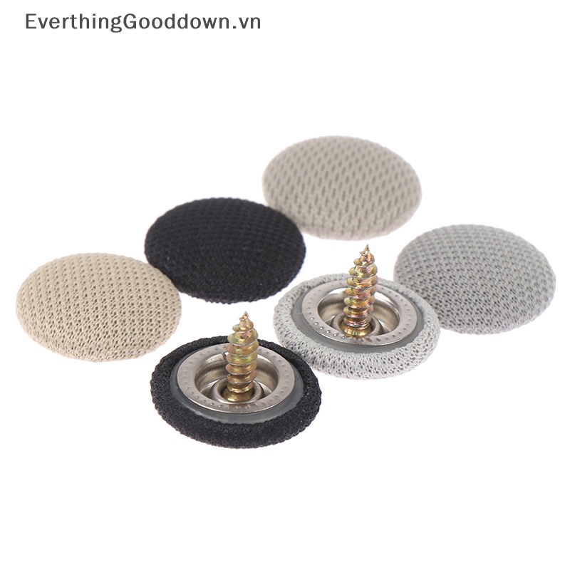 Everthinggooddown Set 10 Nút Vặn Bằng Vải Nylon Gắn Trần Xe Hơi