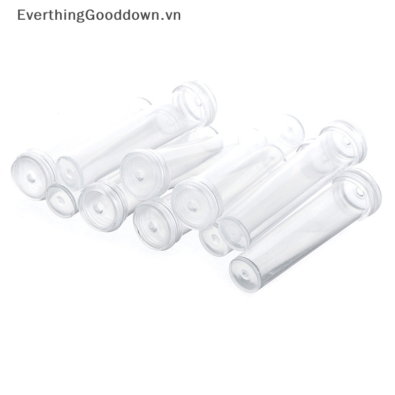 Everthinggooddown Set 10 Ống Nhỏ Đựng Nước Hoa Tươi Có Nắp Đậy