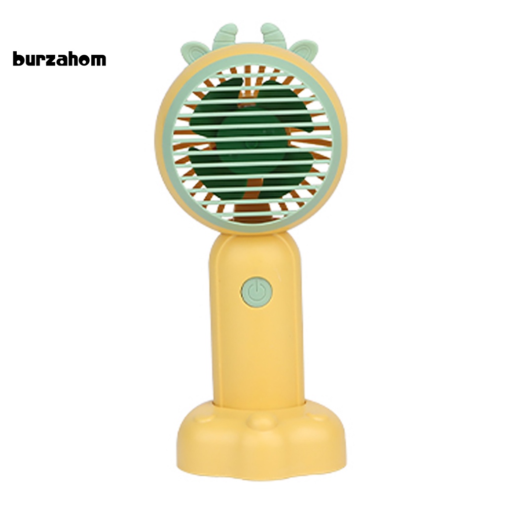 Quạt Làm Mát Mini Cầm Tay Hình Gia Súc Hoạt Hình Dễ Thương Có Thể Sạc Lại